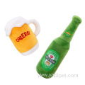 Strong Soft Plush Beer Water Bottle Pet Toys